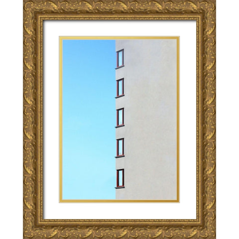 Corner row Gold Ornate Wood Framed Art Print with Double Matting by Cederberg, Marcus