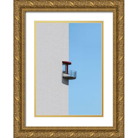 Half in half Gold Ornate Wood Framed Art Print with Double Matting by Cederberg, Marcus