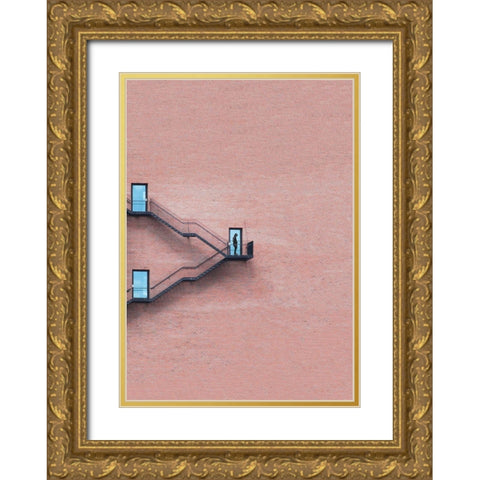 Locked out Gold Ornate Wood Framed Art Print with Double Matting by Cederberg, Marcus