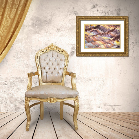 Untitled Gold Ornate Wood Framed Art Print with Double Matting by Ali Amir, Abbas