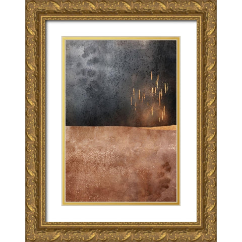Autumn Rain Gold Ornate Wood Framed Art Print with Double Matting by Fredriksson, Elisabeth