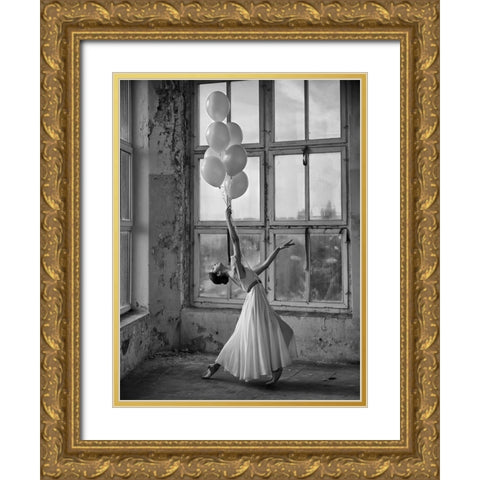 Seven days Gold Ornate Wood Framed Art Print with Double Matting by Kapsha, Eduards