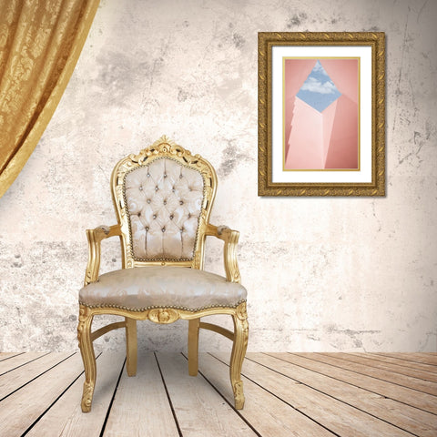 Build View Gold Ornate Wood Framed Art Print with Double Matting by Guan, Xiaopeng