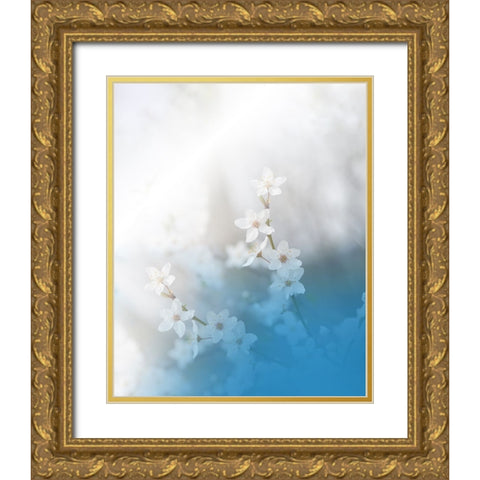 Secret Melody.. Gold Ornate Wood Framed Art Print with Double Matting by Nan, Juliana