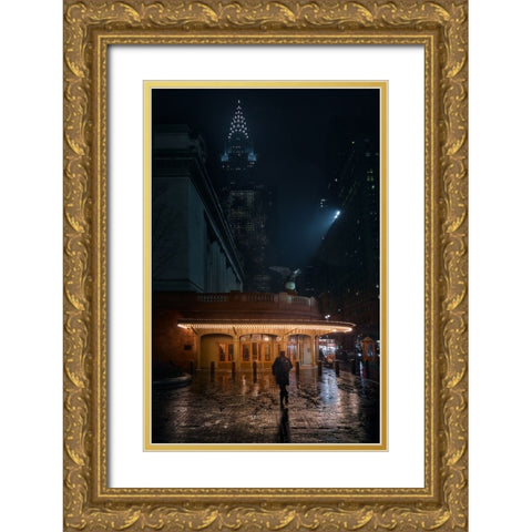 IM Late Gold Ornate Wood Framed Art Print with Double Matting by De La, Javier