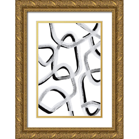 Make you stay Gold Ornate Wood Framed Art Print with Double Matting by Sawall, Anastasia