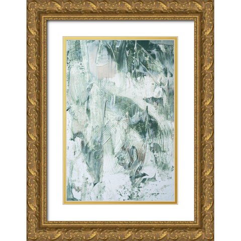 Green Acryl Gold Ornate Wood Framed Art Print with Double Matting by Sawall, Anastasia