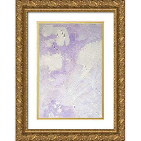 Purple Shades Gold Ornate Wood Framed Art Print with Double Matting by Sawall, Anastasia