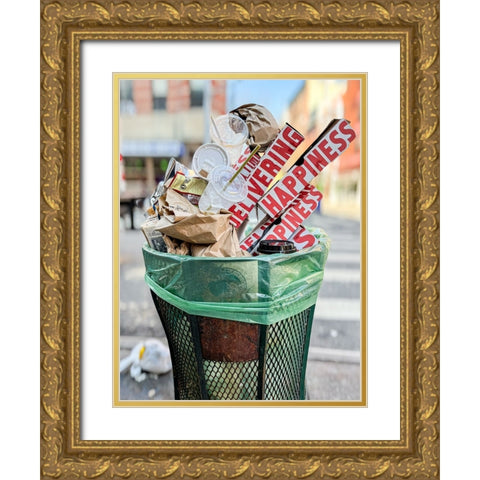 Happiness, New York City, 2022 Gold Ornate Wood Framed Art Print with Double Matting by Keiger, Dale