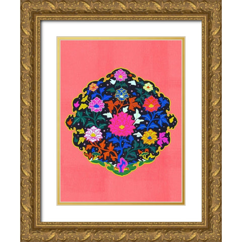 Grandma Gold Ornate Wood Framed Art Print with Double Matting by Jotadejai