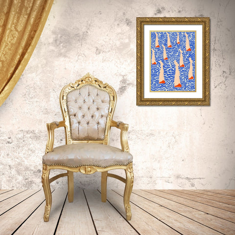 BaApistas Gold Ornate Wood Framed Art Print with Double Matting by Jotadejai