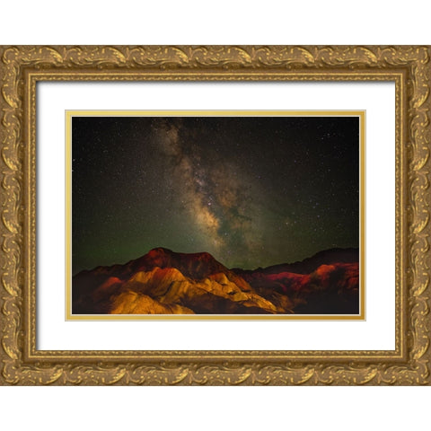 Night Phenomenon Gold Ornate Wood Framed Art Print with Double Matting by Chakraborty, Chiranjib