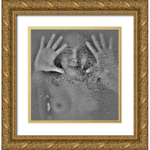 Untitled Gold Ornate Wood Framed Art Print with Double Matting by Andreescu, Cristian