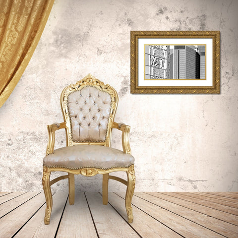 In The Streets Of Frankfurt Gold Ornate Wood Framed Art Print with Double Matting by Ruckert, Stephan