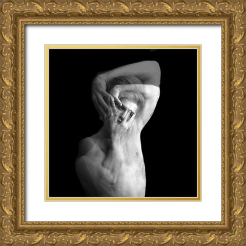 Who Am I Gold Ornate Wood Framed Art Print with Double Matting by Rabinovitz, Itzik