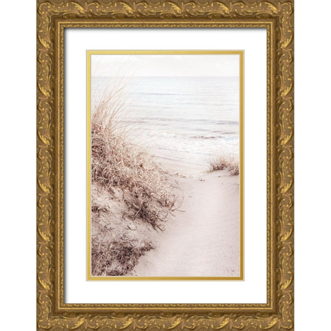 Beach_010 Gold Ornate Wood Framed Art Print with Double Matting by 1x Studio III