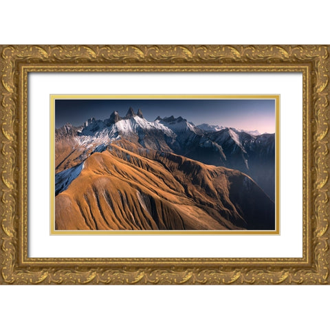 The Needles Gold Ornate Wood Framed Art Print with Double Matting by Nienartowicz, Karol