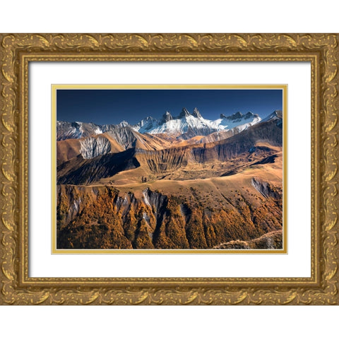 The Needles VII Gold Ornate Wood Framed Art Print with Double Matting by Nienartowicz, Karol