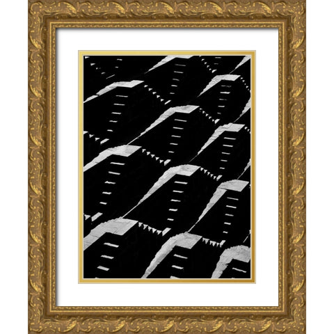 Up And Down Gold Ornate Wood Framed Art Print with Double Matting by Schull, Harald