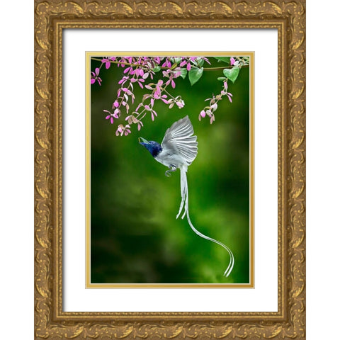 Finally Got It Gold Ornate Wood Framed Art Print with Double Matting by Muliani Hartojo, Angela