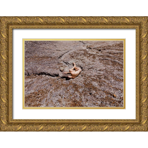 A Journey Into Oneself Gold Ornate Wood Framed Art Print with Double Matting by Shandelman, Amalya