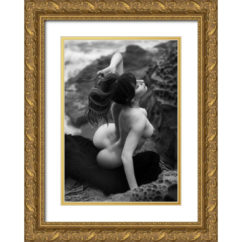 Getting Free (Part 2) Gold Ornate Wood Framed Art Print with Double Matting by Lazzarotti, Paolo