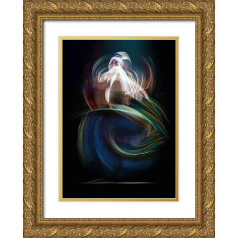 Deep Breath Gold Ornate Wood Framed Art Print with Double Matting by Shawki, Mohamed