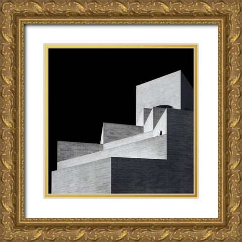 Museum Of Islamic Art Gold Ornate Wood Framed Art Print with Double Matting by Alblowi, Ahmed