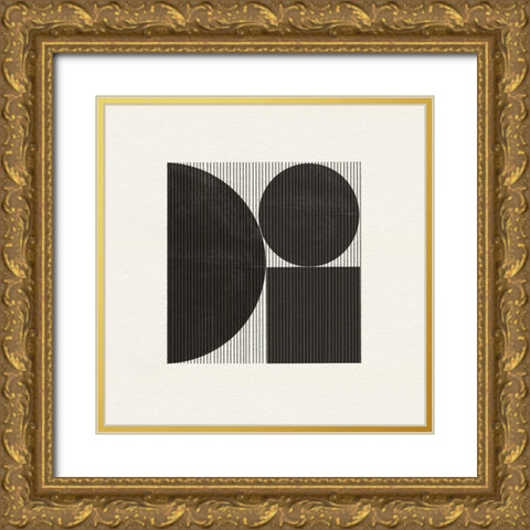Paper Object No7 Gold Ornate Wood Framed Art Print with Double Matting by The Miuus Studio