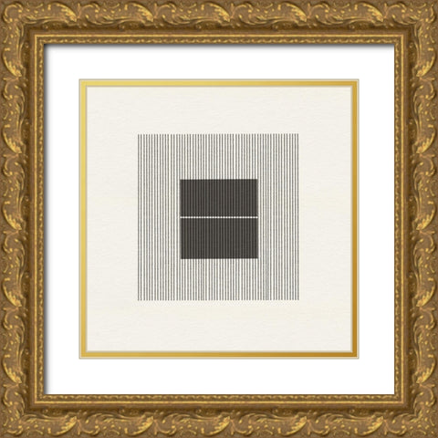 Paper Object No6 Gold Ornate Wood Framed Art Print with Double Matting by The Miuus Studio