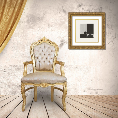 Paper Object No4. Gold Ornate Wood Framed Art Print with Double Matting by The Miuus Studio