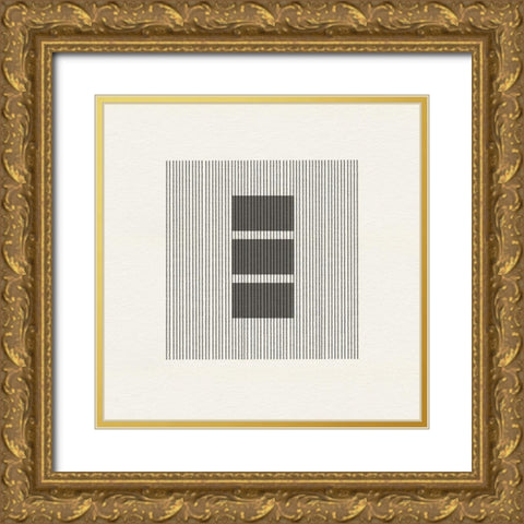 Paper Object No1. Gold Ornate Wood Framed Art Print with Double Matting by The Miuus Studio