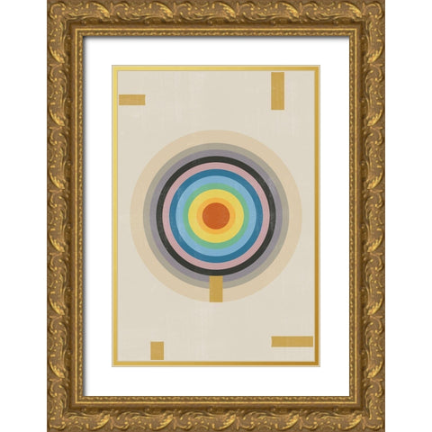 Point of Balance Gold Ornate Wood Framed Art Print with Double Matting by The Miuus Studio