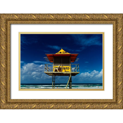 Station 32 Gold Ornate Wood Framed Art Print with Double Matting by Davidson, Peter