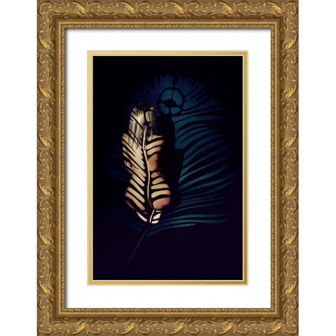 Dark Summer Gold Ornate Wood Framed Art Print with Double Matting by Bolgov (Axe), Ruslan