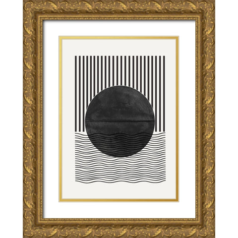 BaB No2. Gold Ornate Wood Framed Art Print with Double Matting by The Miuus Studio