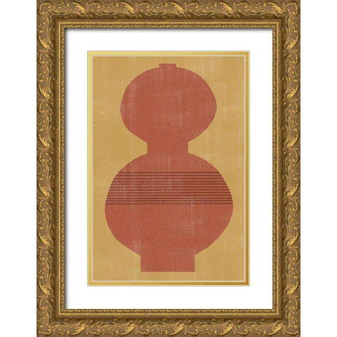 Vase No5. Gold Ornate Wood Framed Art Print with Double Matting by The Miuus Studio