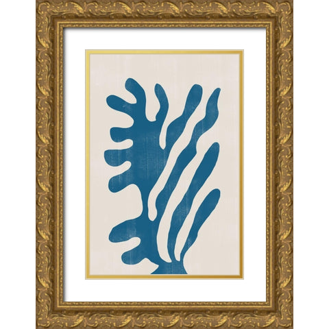 Abstract Plant No2. Gold Ornate Wood Framed Art Print with Double Matting by The Miuus Studio