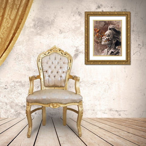 From my cracks... Gold Ornate Wood Framed Art Print with Double Matting by Purplesunshine