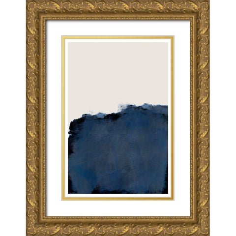 Modern Landscape Gold Ornate Wood Framed Art Print with Double Matting by The Miuus Studio