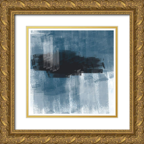 Abstract Art No1. Gold Ornate Wood Framed Art Print with Double Matting by The Miuus Studio