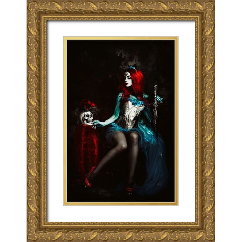Till Death do Us part Gold Ornate Wood Framed Art Print with Double Matting by Bolgov (Axe), Ruslan