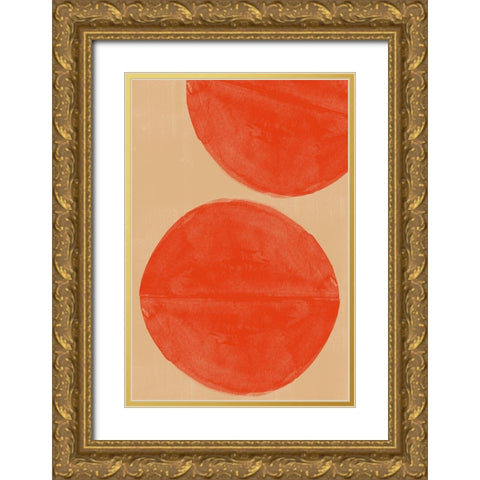 Separation Gold Ornate Wood Framed Art Print with Double Matting by The Miuus Studio