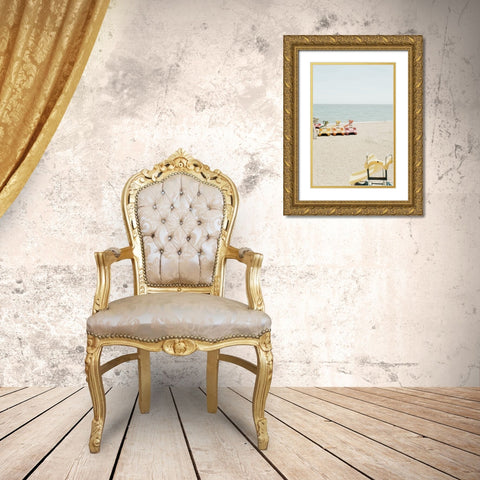Beach_015 Gold Ornate Wood Framed Art Print with Double Matting by 1x Studio III
