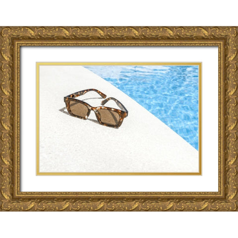 Pool_003 Gold Ornate Wood Framed Art Print with Double Matting by 1x Studio III