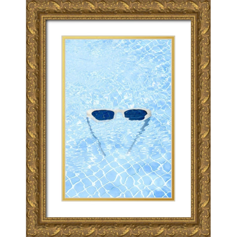 Pool_004 Gold Ornate Wood Framed Art Print with Double Matting by 1x Studio III
