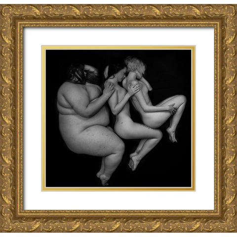 Served Gold Ornate Wood Framed Art Print with Double Matting by D. Pop, Ovi