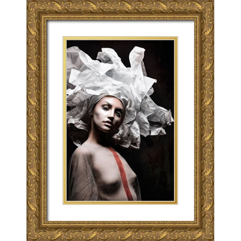 From Outside So Far Gold Ornate Wood Framed Art Print with Double Matting by Tesching, Klaus