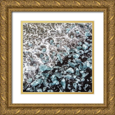 Diamond Beach Gold Ornate Wood Framed Art Print with Double Matting by Herbord, Markus