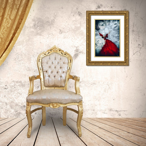 Fallen we may be, but we still have our wings Gold Ornate Wood Framed Art Print with Double Matting by Bolgov (Axe), Ruslan